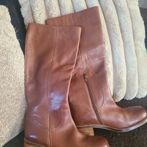 Seychelles Tan Leather Heeled Boots